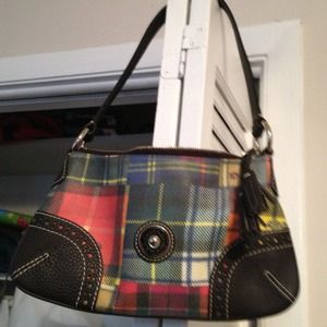 Dooney& Bourke plaid leather purse