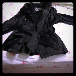 Black leather looking jacket