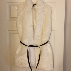 Faux fur vest