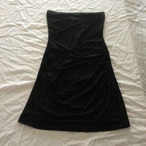 ✨Reduced✨Black sparkle tube top dress
