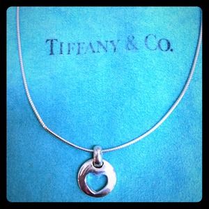 Authentic Tiffany & Co. Heart pendant necklace