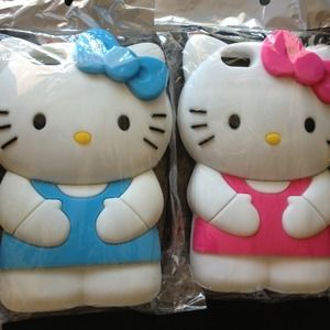 BLUE HELLO KITTY SILICON  CASE