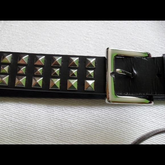 Studded black belt