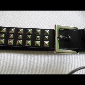 Studded black belt