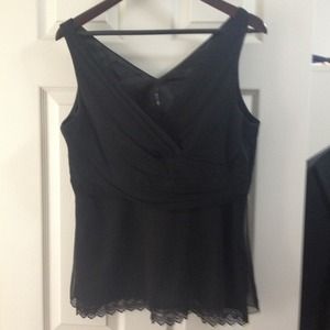 Tahari Calla lily Blouse - Black