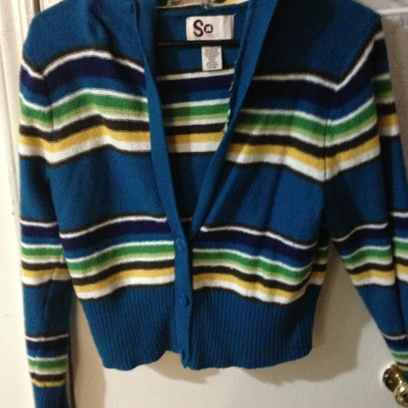 Bright cropped spring sweater - Picture 1 of 3