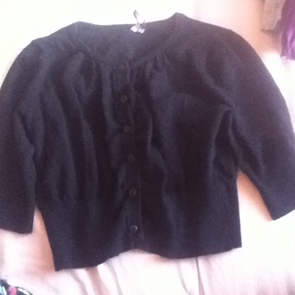 Short button up sweater!