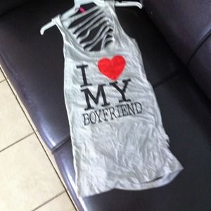 Small I love my bf top open back