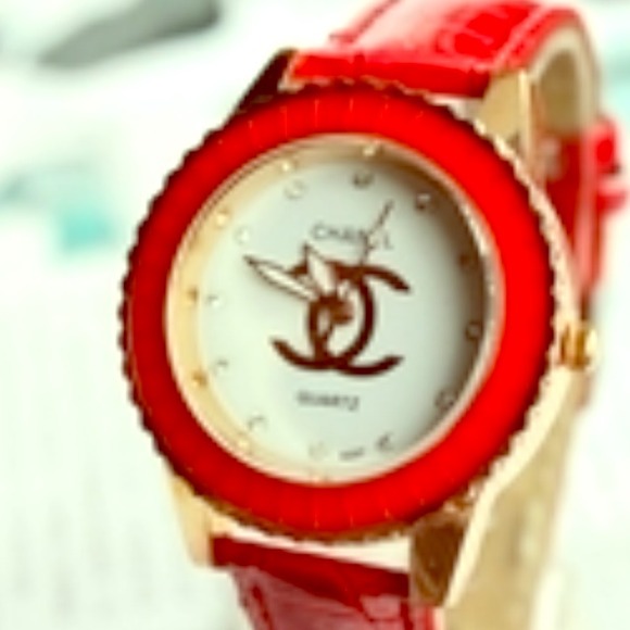 SOLD Beautiful Red CC inspired watch💢
