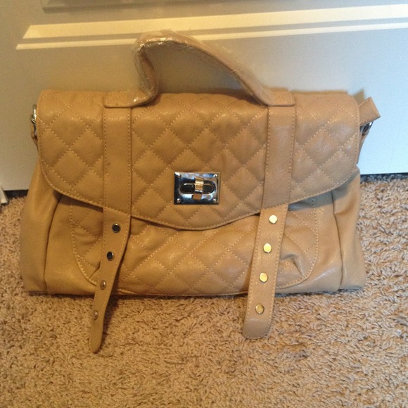 Tan purse from JustFab.Com
