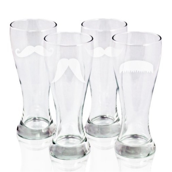 Other - Custom Set of 4 Mustache Glasses❤