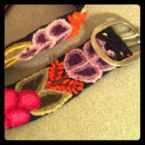 🌿Organic handmade floral belt