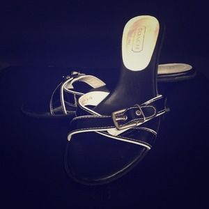 Authentic Coach black sandals