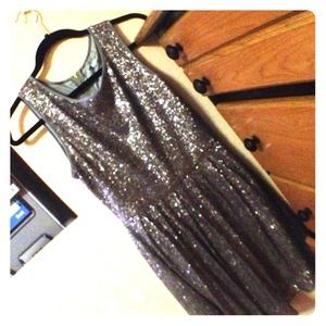 Sparkled Grey Dress