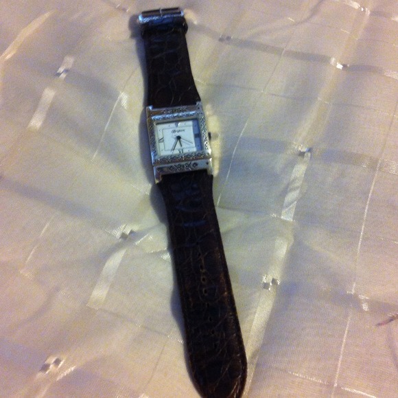SOLD Brighton reversible band leather watch
