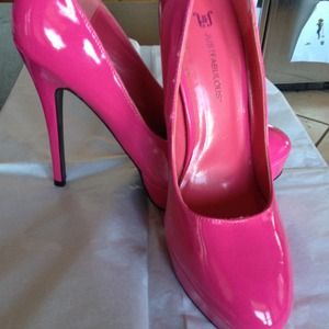 Hot pink heels worn for about 10min!! FREE!!!!