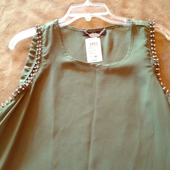 SOLD!!! BNWT olive green blouse