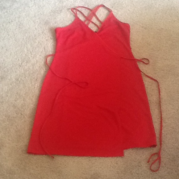 Red Hot Wrap Dress
