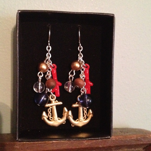 Nautical Anchor Earrings Brand New!