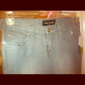 Baby Phat Gray and Gold Jeans