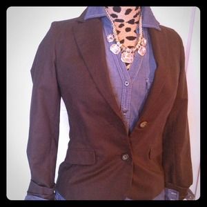 Chocolate brown Banana Republic blazer~yummy!