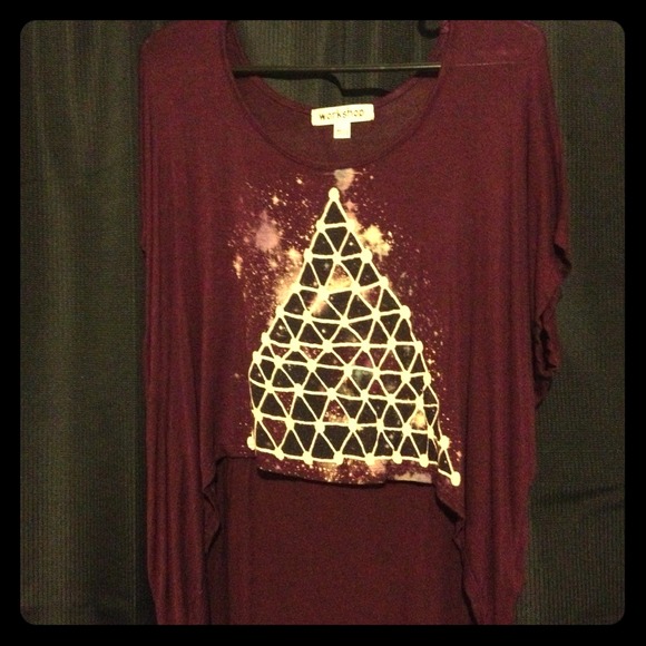 Purple Oversized Art Shirt