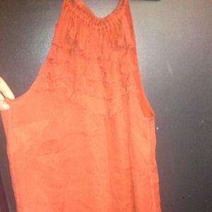 Chiffon ruffle shirt