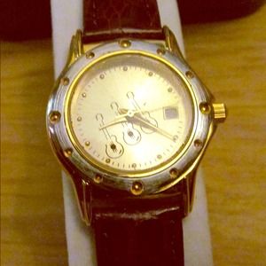 Gold Tone Croton Guitar Wristwatch - Male