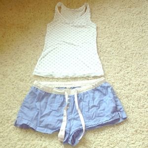 Bundle reserved! Victoria Secret pj and creme tank
