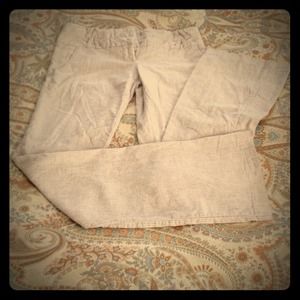 Linen pin striped pants