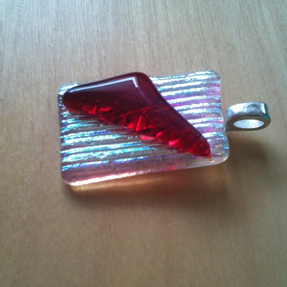 Fused Glass Pendant - Picture 3 of 4
