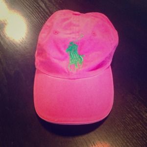 Ralph Lauren hot pink hat!