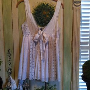 Anthropologie Tie Front Lace Top-10