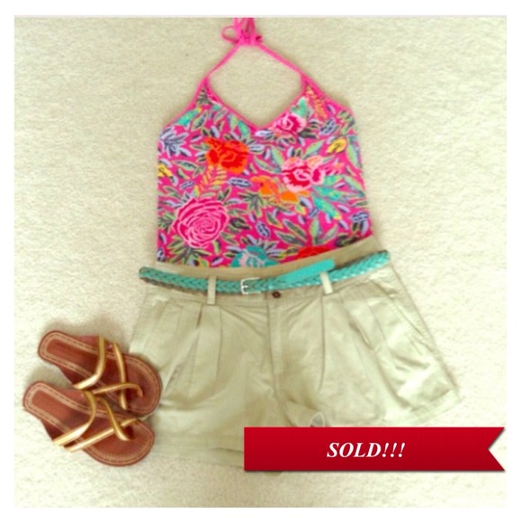 SOLD!!! Floral halter neck