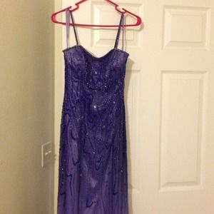 Beautiful purple beaded dress