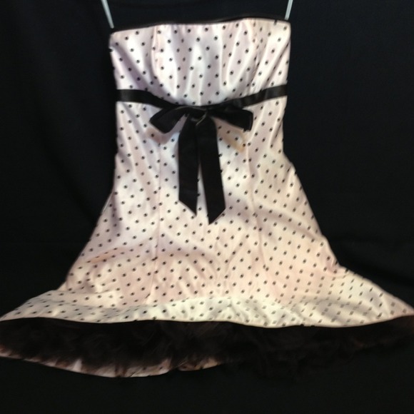 Pink and brown Jessica McClintock party dress - Picture 1 of 4