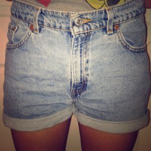 Vintage Levi Strauss high waisted shorts.