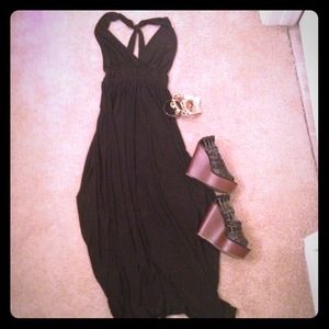 Black maxi dress