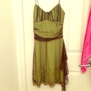 Olive green dress