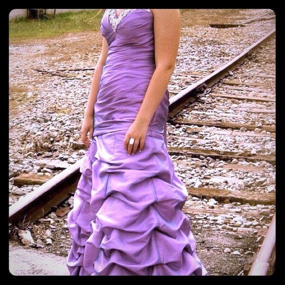 Purple prom dress