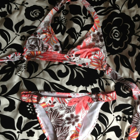 tropical bathing suit set