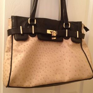 ALDO faux ostrich satchel.