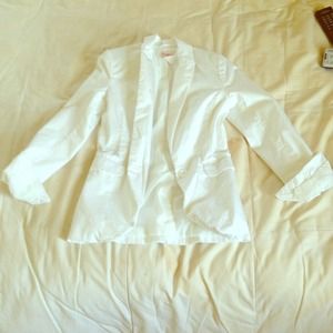 White H&M blazer