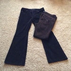 2 pair Calvin Klein jeans cords
