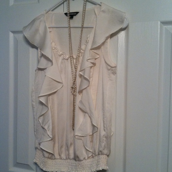 Express off white blouse