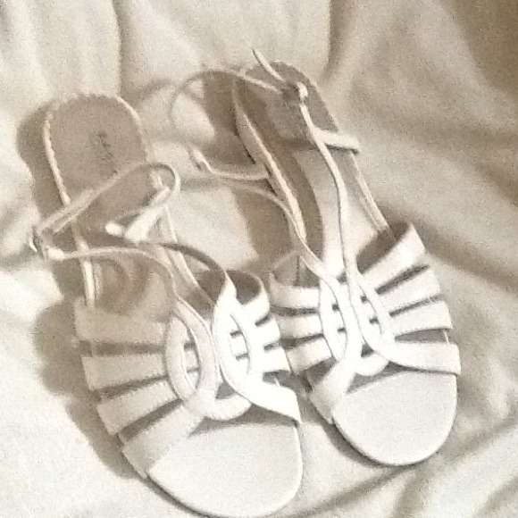 White sandals