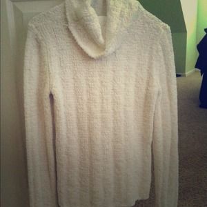 White turtleneck sweater from Delia*s.