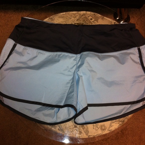 SOLD****Baby blue Lululemon running shorts size 8