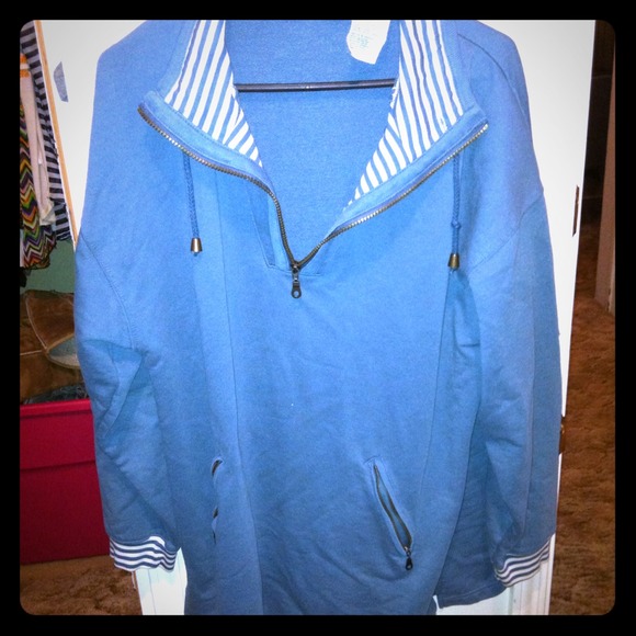 Sale!!! Blue half zip!