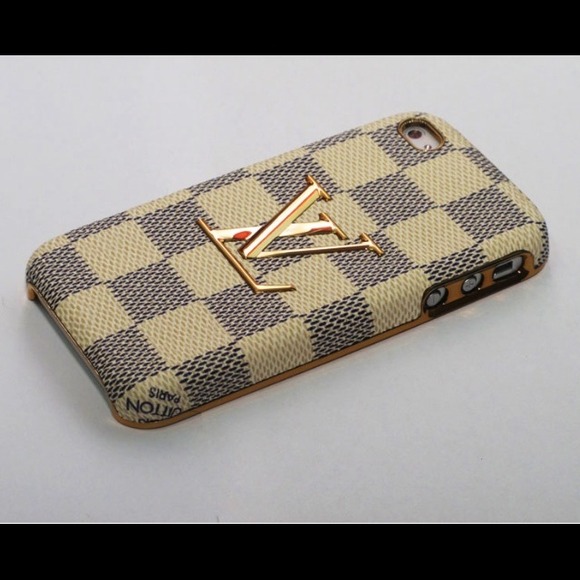LV leather I phone case for iPhone4